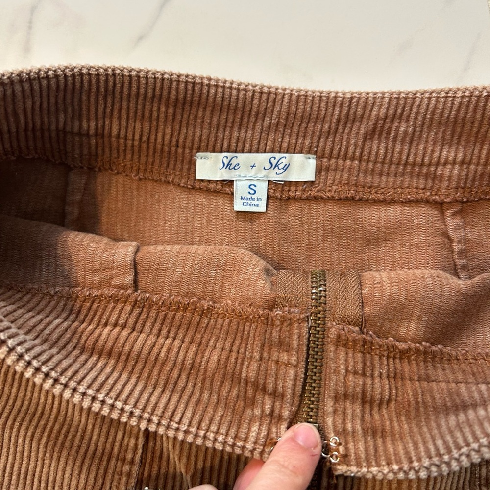 NWOT Mini Corduroy Skirt - Picture 2 of 3